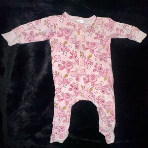 set of 3 baby girl sleepers